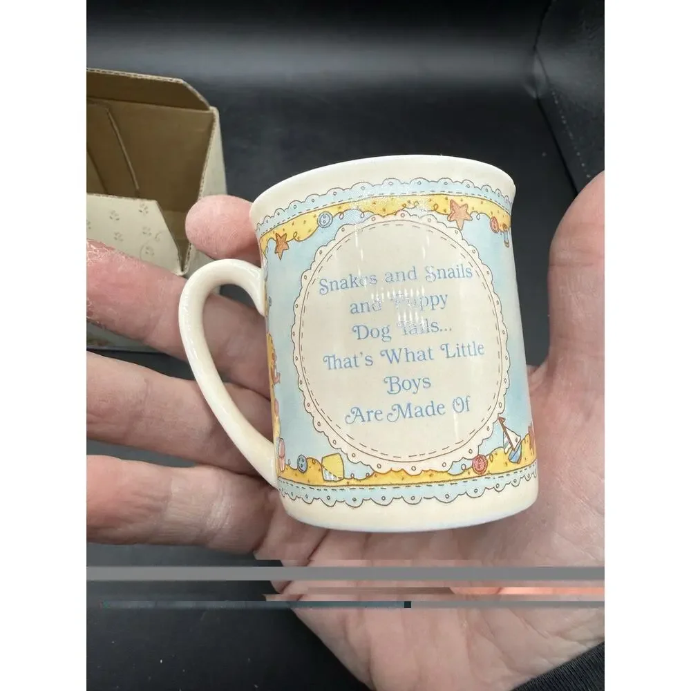 Cherished Teddies 911682 Baby Boy Mug Hamilton Exclusive 1992 Hillman NIB Rare 2